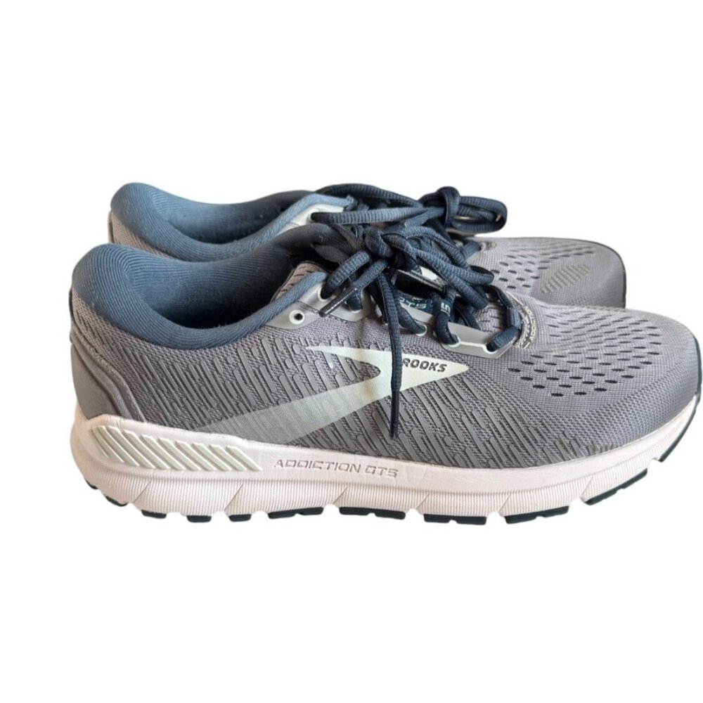 Brooks Addiction GTS 15 Running  Women's Shoes Size 9 Gray & Blue.NO INSOLES